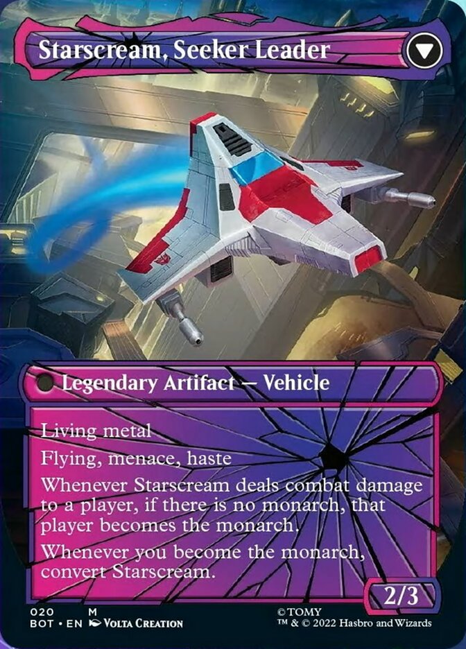 Starscream, Power Hungry // Starscream, Seeker Leader (Shattered Glass) [Universes Beyond: Transformers] | Arkham Games and Comics