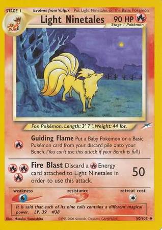 Light Ninetales (50/105) [Neo Destiny Unlimited] | Arkham Games and Comics