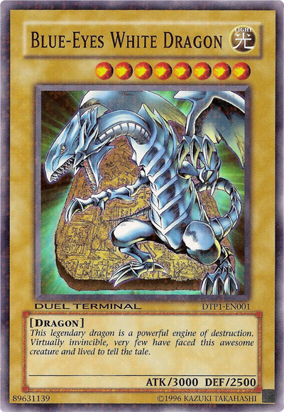 Blue-Eyes White Dragon [DTP1-EN001] Super Rare | Arkham Games and Comics