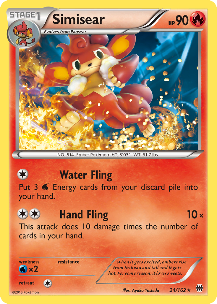 Simisear (24/162) [XY: BREAKthrough] | Arkham Games and Comics