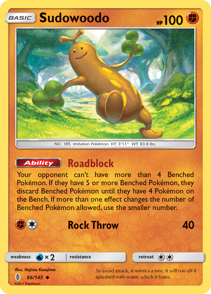 Sudowoodo (66/145) [Sun & Moon: Guardians Rising] | Arkham Games and Comics