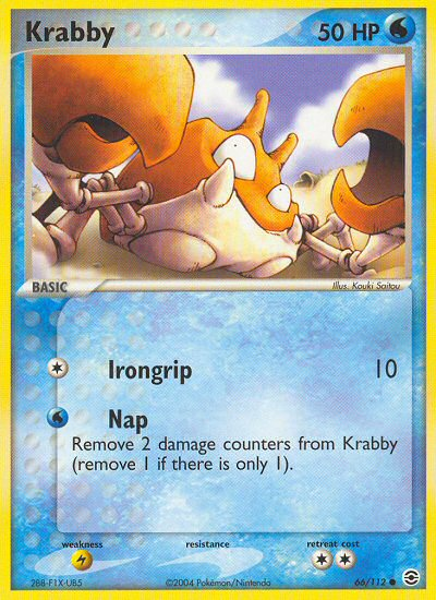 Krabby (66/112) [EX: FireRed & LeafGreen] | Arkham Games and Comics