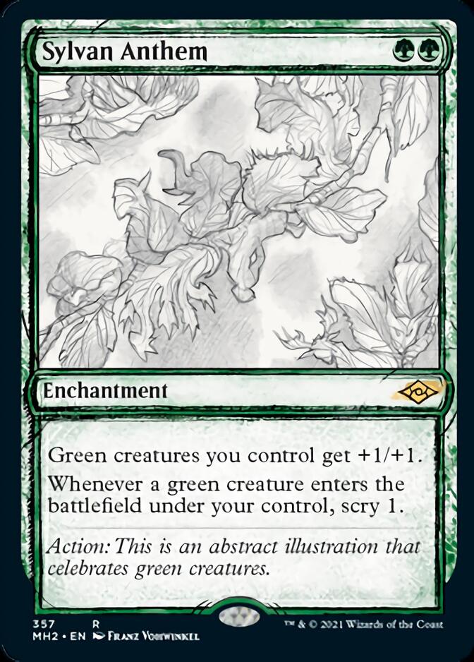 Sylvan Anthem (Sketch) [Modern Horizons 2] | Arkham Games and Comics