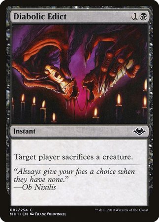 Diabolic Edict [Modern Horizons] | Arkham Games and Comics