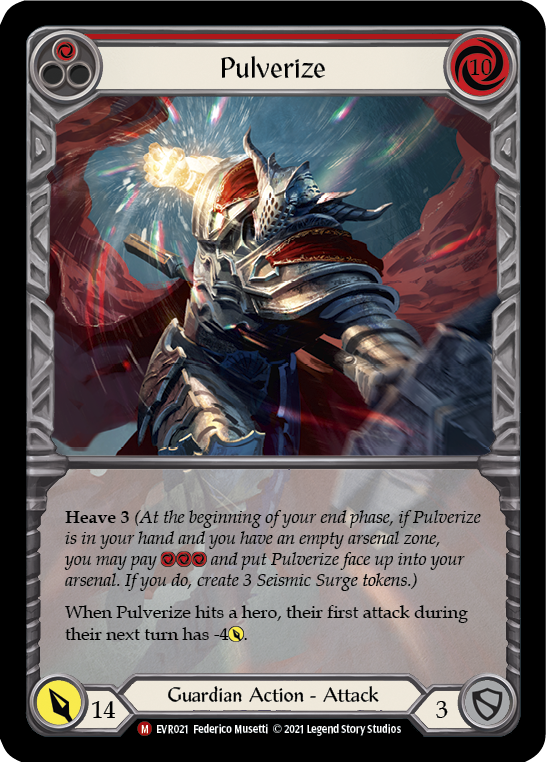 Pulverize [EVR021] (Everfest)  1st Edition Extended Art Rainbow Foil | Arkham Games and Comics