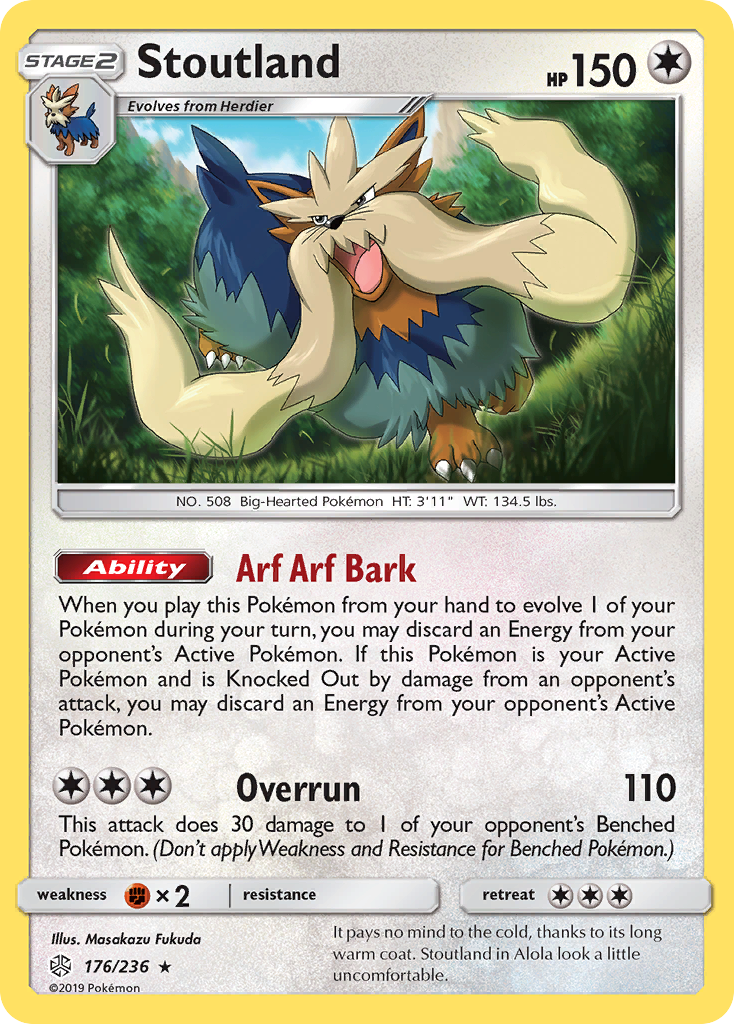 Stoutland (176/236) [Sun & Moon: Cosmic Eclipse] | Arkham Games and Comics