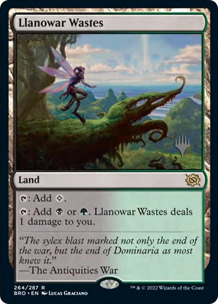 Llanowar Wastes (Promo Pack) [The Brothers' War Promos] | Arkham Games and Comics