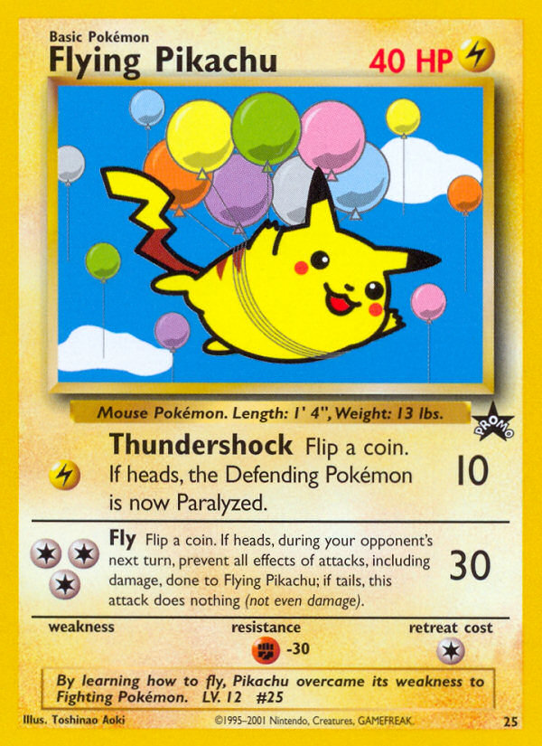 Flying Pikachu (25) [Wizards of the Coast: Black Star Promos] | Arkham Games and Comics