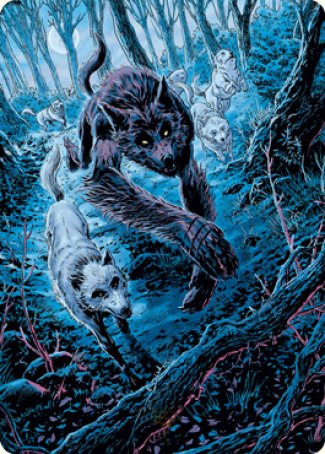 Untamed Pup Art Card [Innistrad: Midnight Hunt Art Series] | Arkham Games and Comics