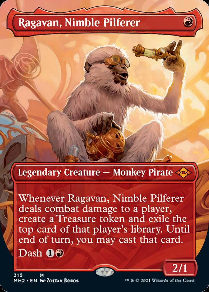 Ragavan, Nimble Pilferer (Borderless Alternate Art) [Modern Horizons 2] | Arkham Games and Comics