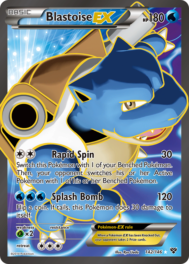 Blastoise EX (142/146) [XY: Base Set] | Arkham Games and Comics