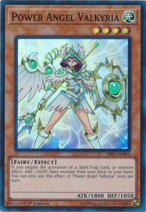 Power Angel Valkyria [SR05-EN003] Super Rare | Arkham Games and Comics