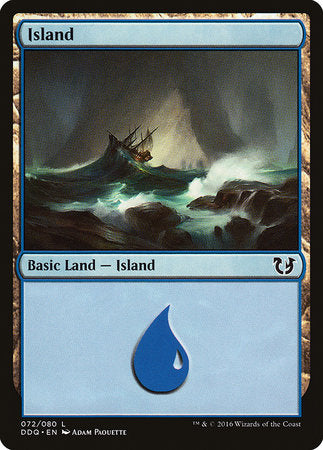 Island (72) [Duel Decks: Blessed vs. Cursed] | Arkham Games and Comics