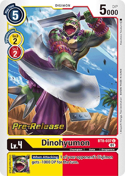 Dinohyumon [BT8-037] [New Awakening Pre-Release Cards] | Arkham Games and Comics