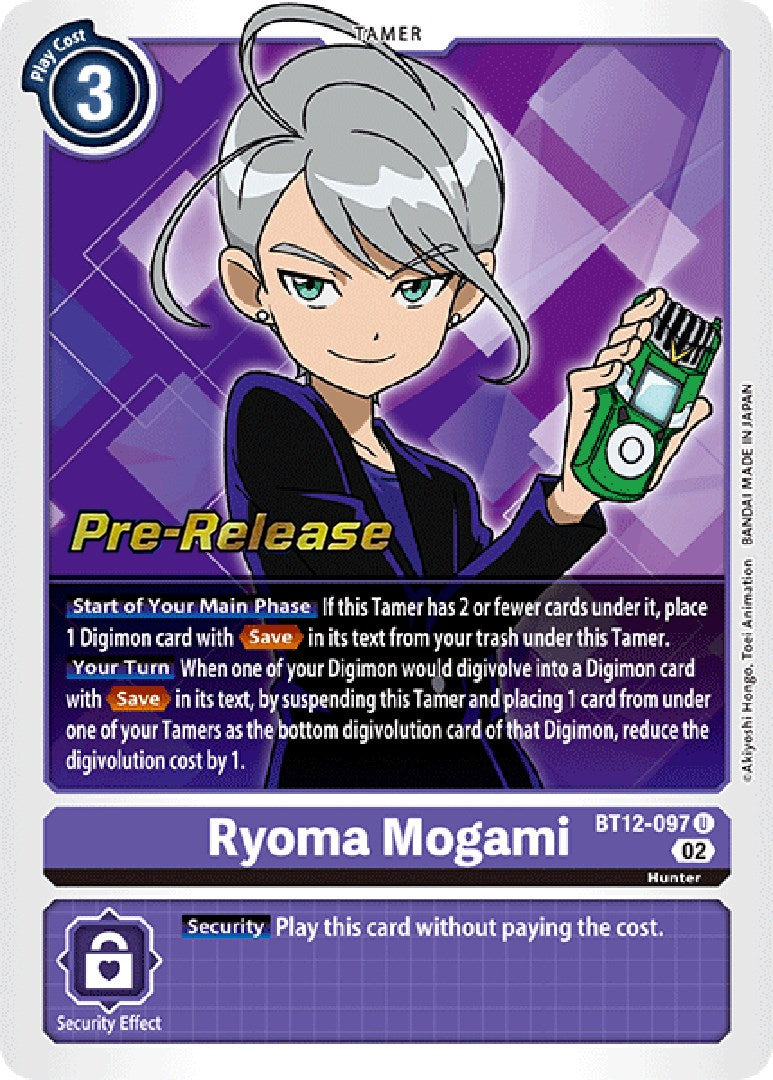 Ryoma Mogami [BT12-097] [Across Time Pre-Release Cards] | Arkham Games and Comics