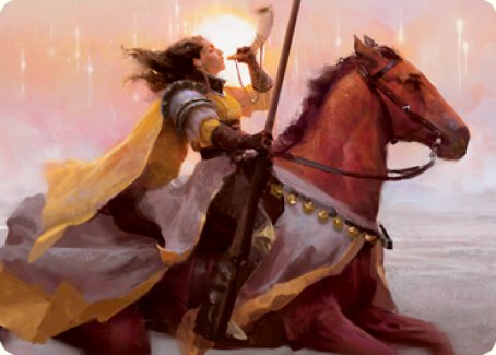 Sunrise Cavalier Art Card [Innistrad: Midnight Hunt Art Series] | Arkham Games and Comics