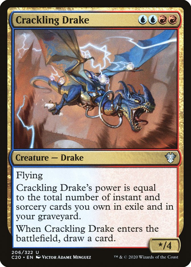 Crackling Drake [Commander 2020] | Arkham Games and Comics