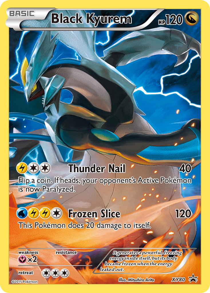 Black Kyurem (XY80) (Full Art Promo) [XY: Black Star Promos] | Arkham Games and Comics