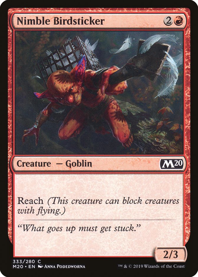 Nimble Birdsticker [Core Set 2020] | Arkham Games and Comics