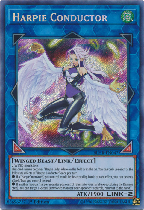 Harpie Conductor [BLHR-EN047] Secret Rare | Arkham Games and Comics