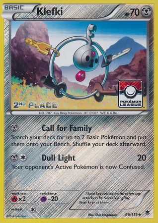 Klefki (66/119) (League Promo 2nd Place) [XY: Phantom Forces] | Arkham Games and Comics