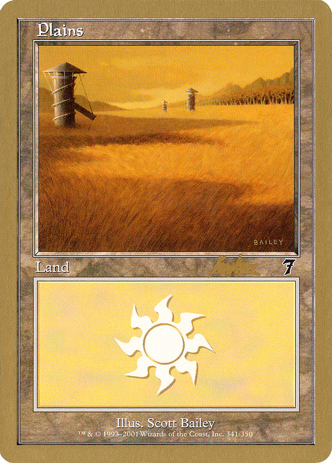 Plains (bk341) (Brian Kibler) [World Championship Decks 2002] | Arkham Games and Comics