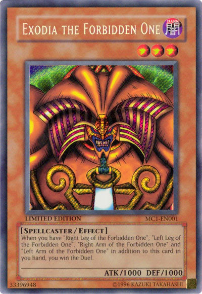 Exodia the Forbidden One [MC1-EN001] Secret Rare | Arkham Games and Comics