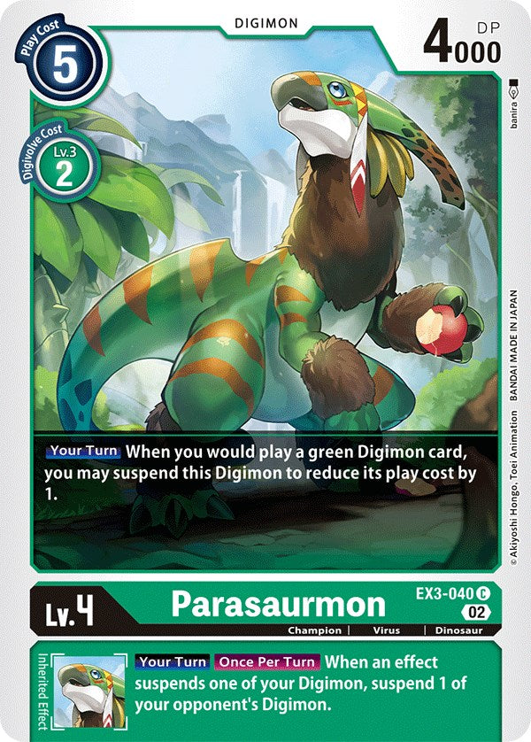 Parasaurmon [EX3-040] [Draconic Roar] | Arkham Games and Comics