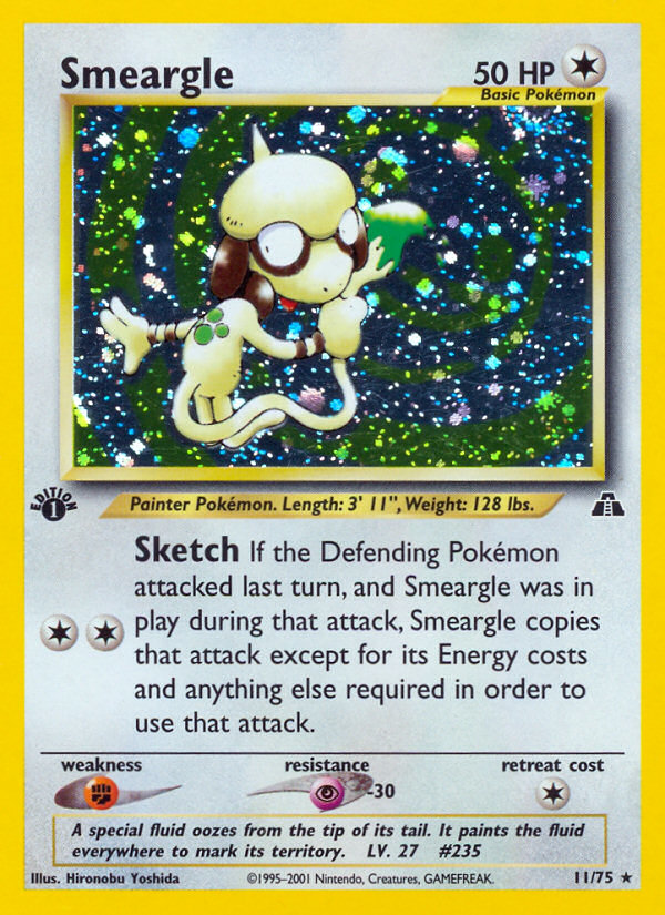 Smeargle (11/75) [Neo Discovery 1st Edition] | Arkham Games and Comics