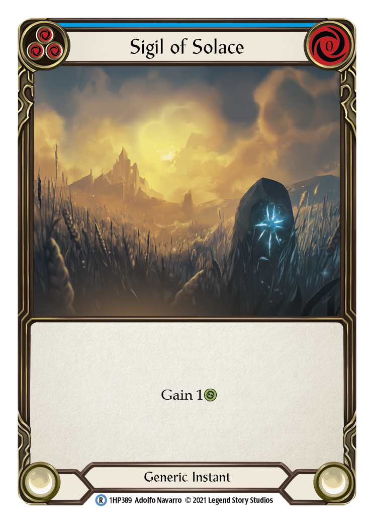 Sigil of Solace (Blue) [1HP389] (History Pack 1) | Arkham Games and Comics