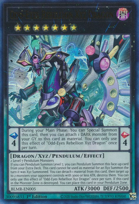 Odd-Eyes Rebellion Xyz Dragon [BLMR-EN005] Ultra Rare | Arkham Games and Comics