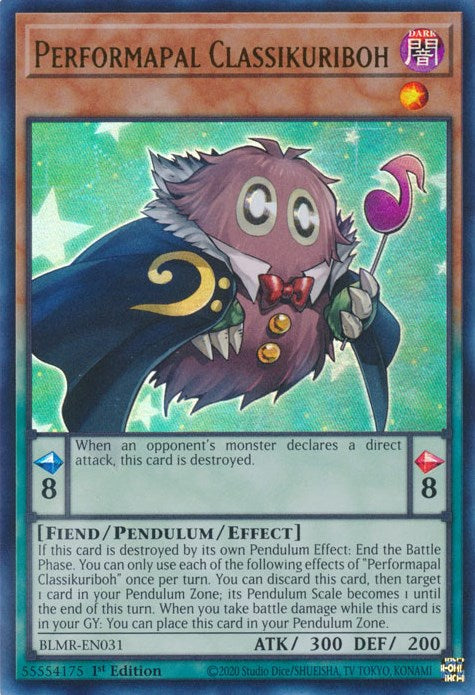 Performapal Classikuriboh [BLMR-EN031] Ultra Rare | Arkham Games and Comics