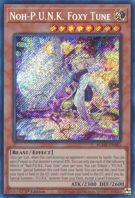 Noh-P.U.N.K. Foxy Tune [BLMR-EN063] Secret Rare | Arkham Games and Comics