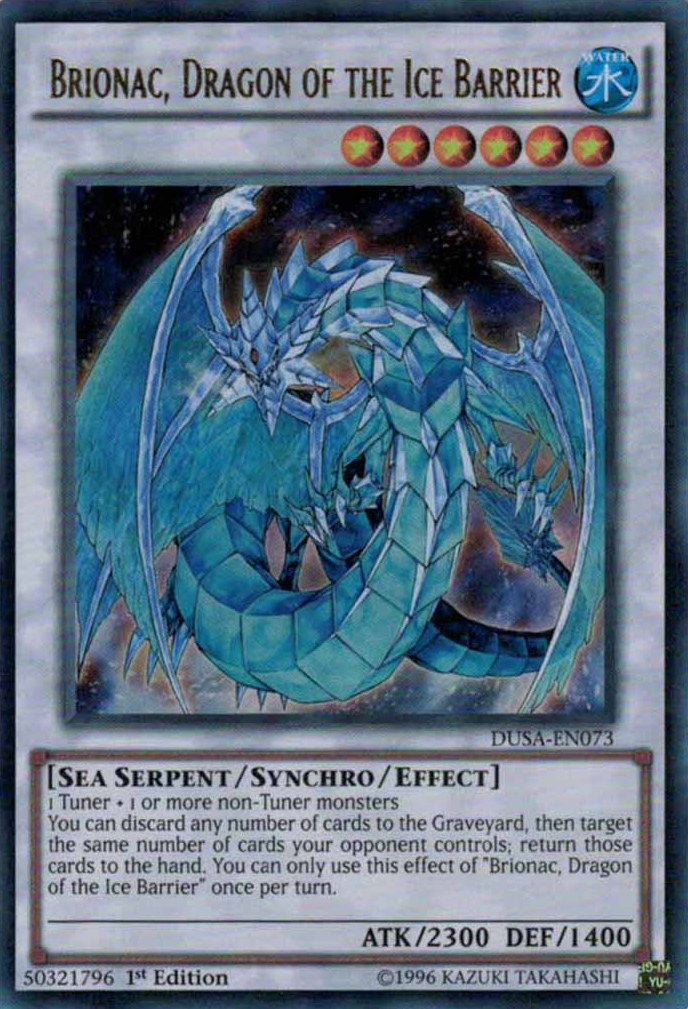 Brionac, Dragon of the Ice Barrier [DUSA-EN073] Ultra Rare | Arkham Games and Comics