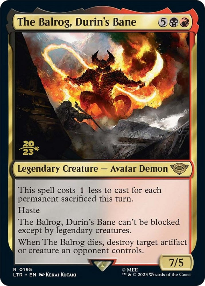 The Balrog, Durin's Bane [The Lord of the Rings: Tales of Middle-Earth Prerelease Promos] | Arkham Games and Comics