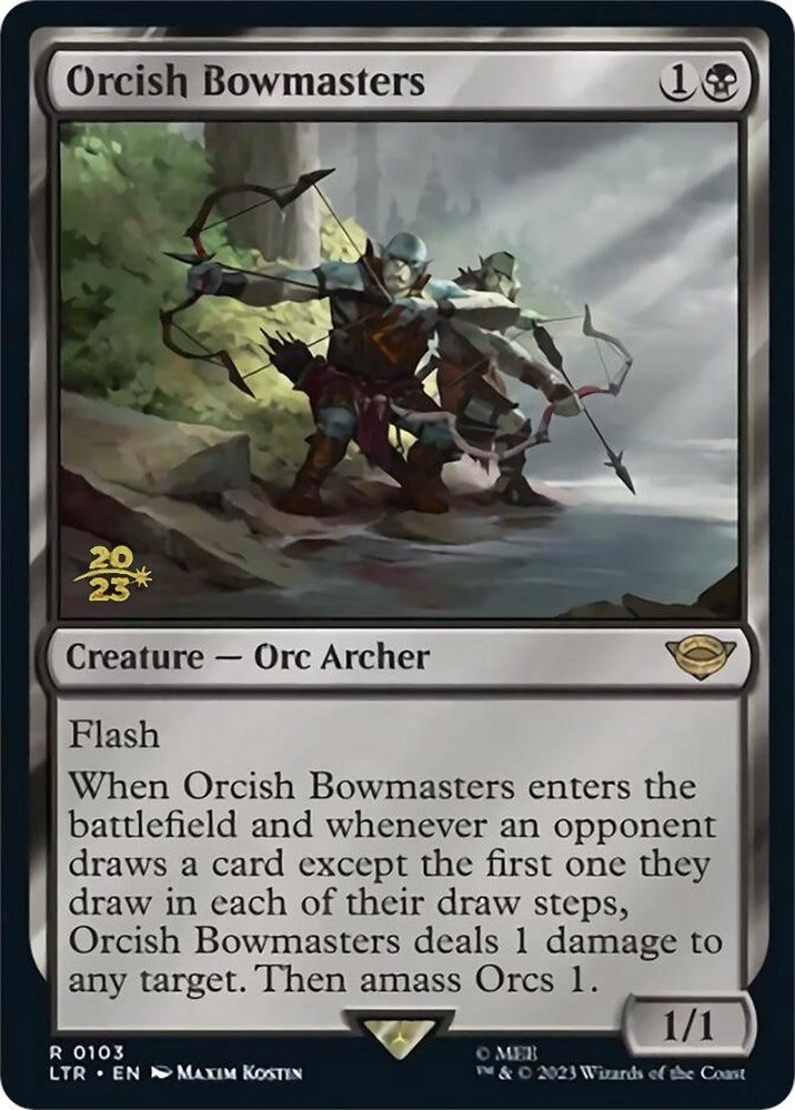 Orcish Bowmasters [The Lord of the Rings: Tales of Middle-Earth Prerelease Promos] | Arkham Games and Comics