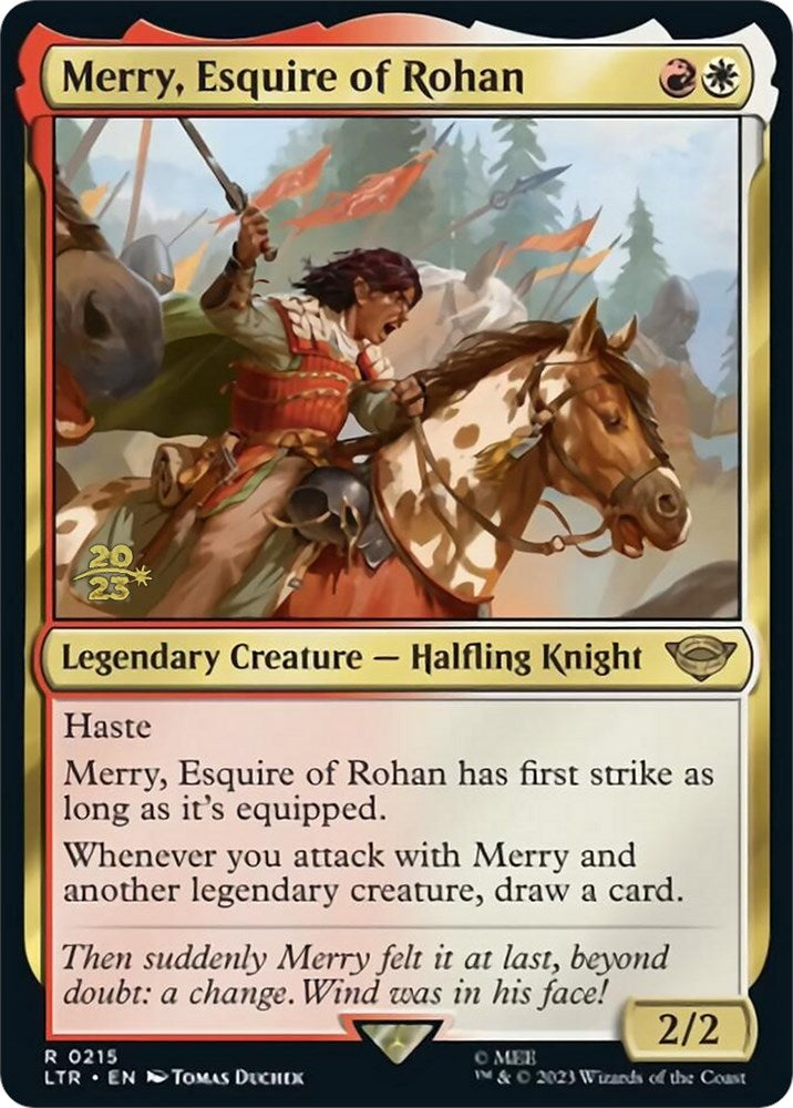 Merry, Esquire of Rohan [The Lord of the Rings: Tales of Middle-Earth Prerelease Promos] | Arkham Games and Comics