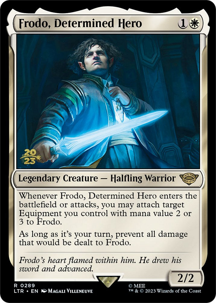 Frodo, Determined Hero [The Lord of the Rings: Tales of Middle-Earth Prerelease Promos] | Arkham Games and Comics
