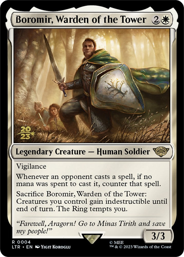 Boromir, Warden of the Tower [The Lord of the Rings: Tales of Middle-Earth Prerelease Promos] | Arkham Games and Comics