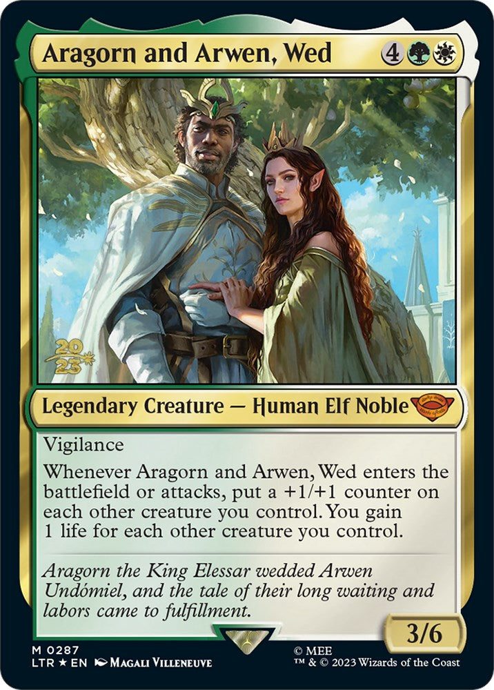 Aragorn and Arwen, Wed [The Lord of the Rings: Tales of Middle-Earth Prerelease Promos] | Arkham Games and Comics