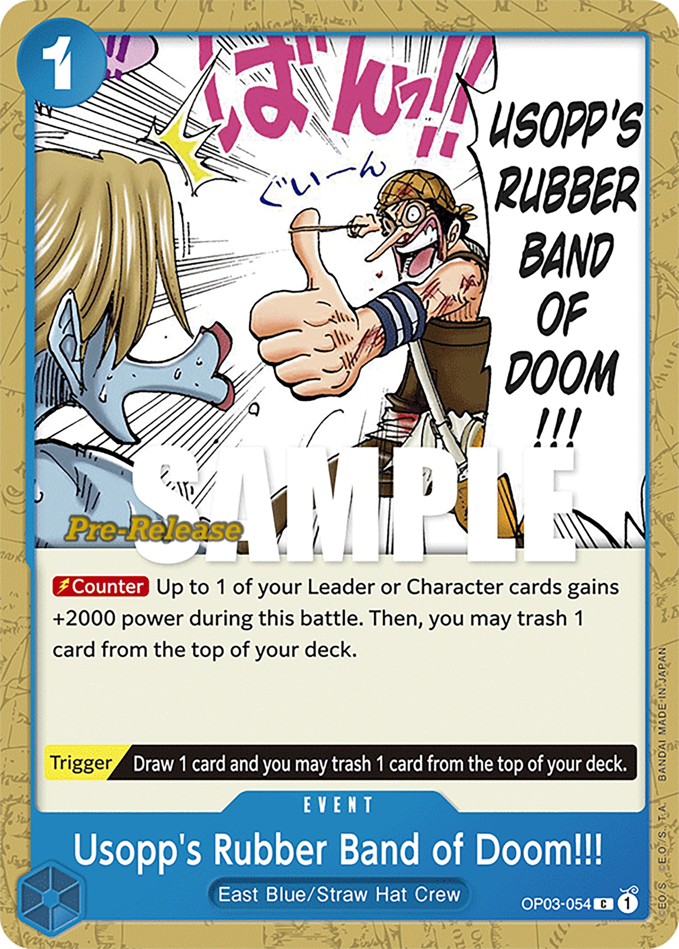 Usopp's Rubber Band of Doom!!! [Pillars of Strength Pre-Release Cards] | Arkham Games and Comics