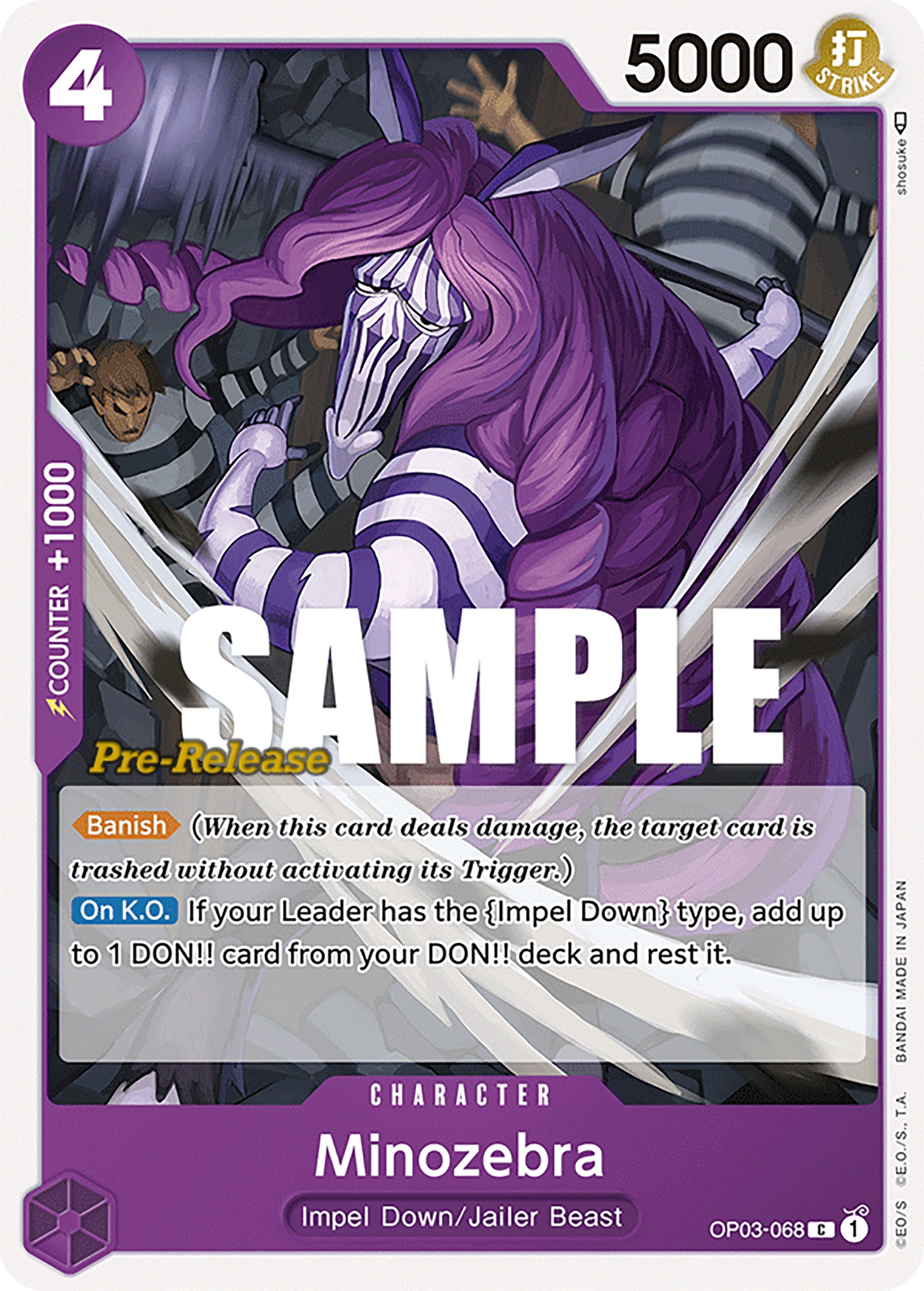 Minozebra [Pillars of Strength Pre-Release Cards] | Arkham Games and Comics