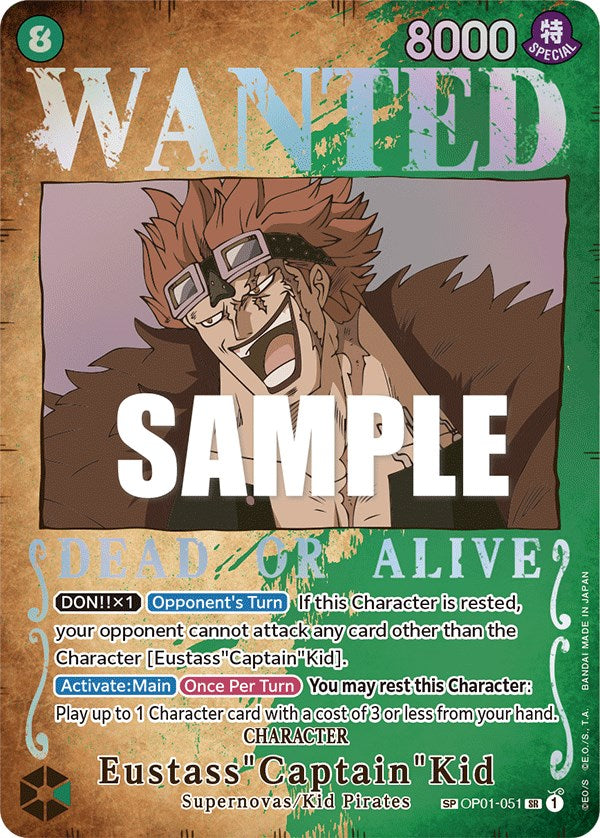 Eustass"Captain"Kid (Wanted Poster) [Pillars of Strength] | Arkham Games and Comics