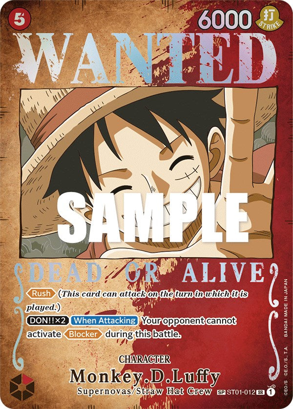 Monkey.D.Luffy (Wanted Poster) [Pillars of Strength] | Arkham Games and Comics