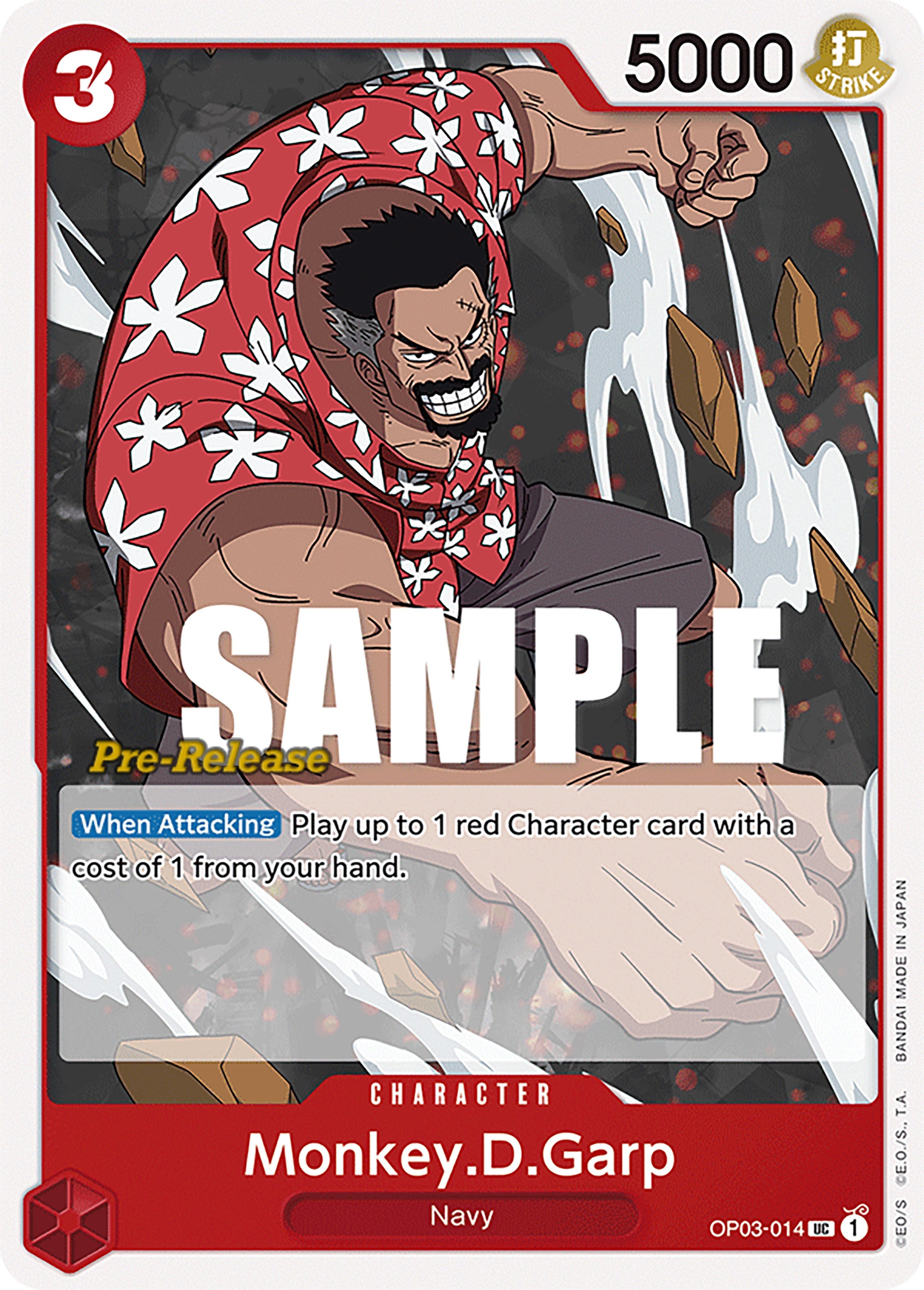 Monkey.D.Garp [Pillars of Strength Pre-Release Cards] | Arkham Games and Comics