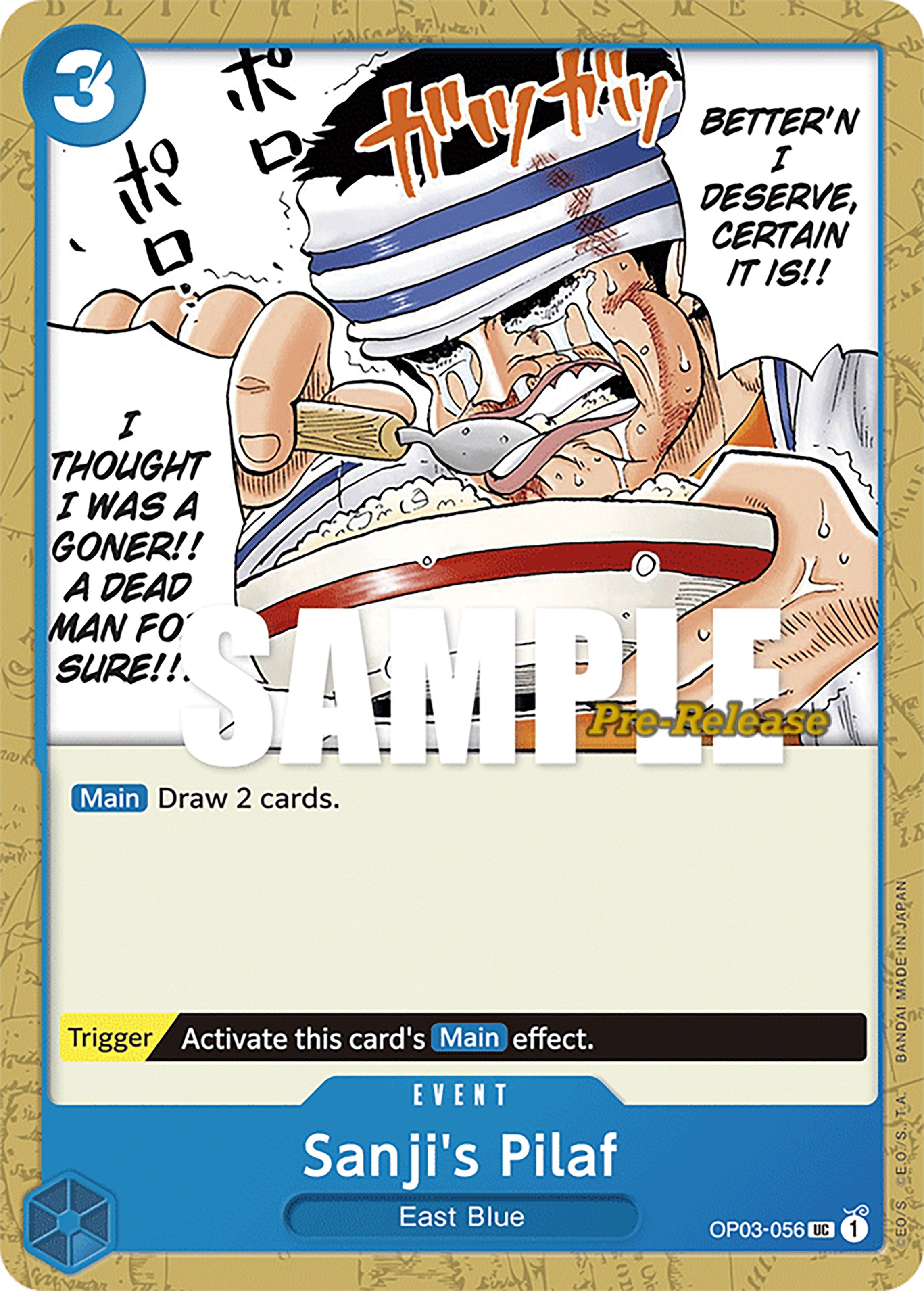 Sanji's Pilaf [Pillars of Strength Pre-Release Cards] | Arkham Games and Comics