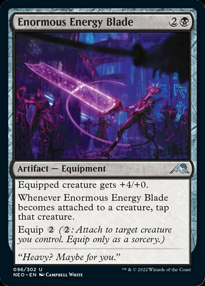 Enormous Energy Blade [Kamigawa: Neon Dynasty] | Arkham Games and Comics