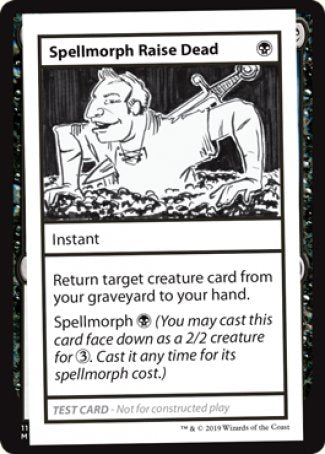 Spellmorph Raise Dead (2021 Edition) [Mystery Booster Playtest Cards] | Arkham Games and Comics