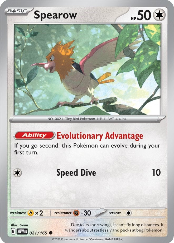 Spearow (021/165) [Scarlet & Violet: 151] | Arkham Games and Comics