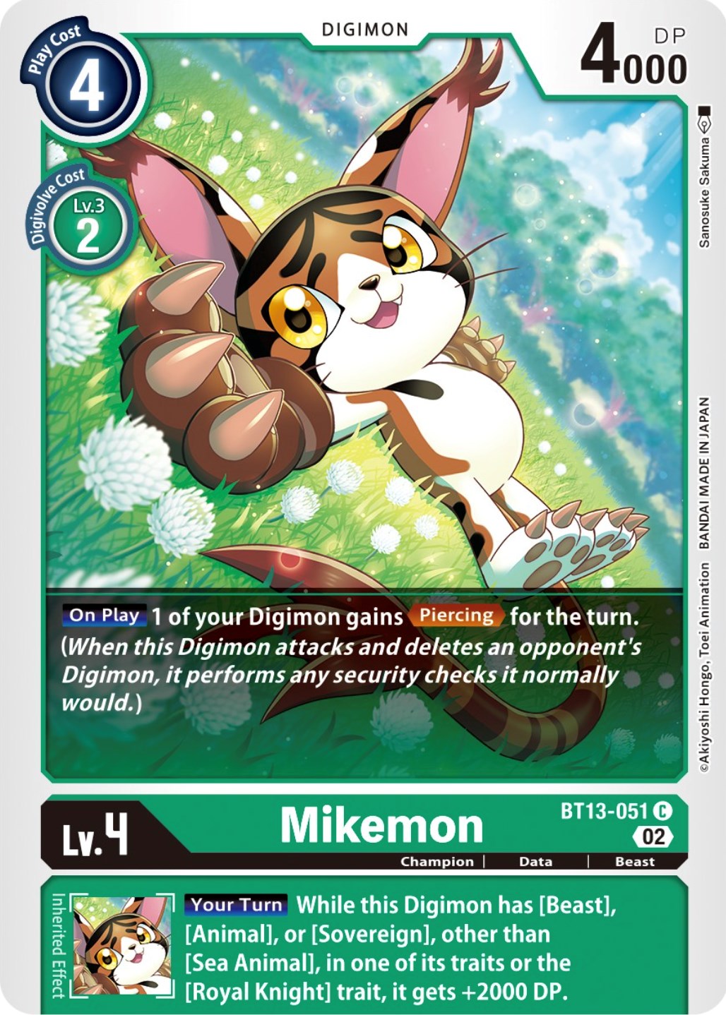 Mikemon [BT13-051] [Versus Royal Knights Booster] | Arkham Games and Comics